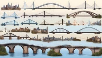 Image of different types of bridges.