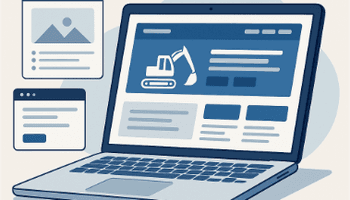 An illustration image of a construction website.