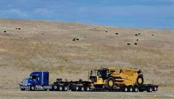 An image of a Caterpillar scraper.