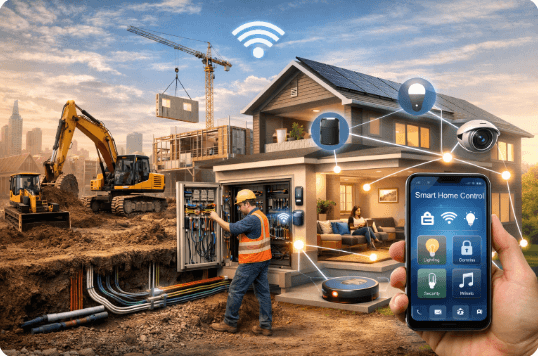 Smart home transformation to completion image.