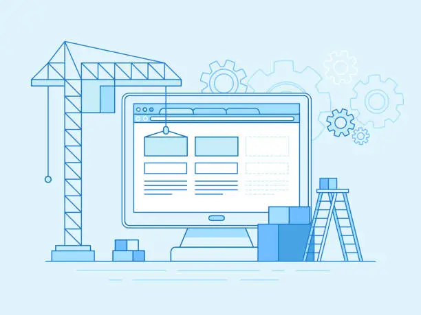 construction software illustration