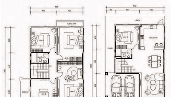 An image sample of a modern duplex plan.