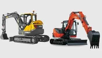 Volvo ECR88D vs. Kubota KX080-4: Which is best?