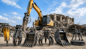 types of demolition attachments.