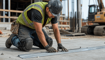 Focused work at the construction site