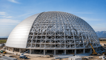 Construction of a massive dome structure