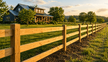 Golden hour at the countryside farm.