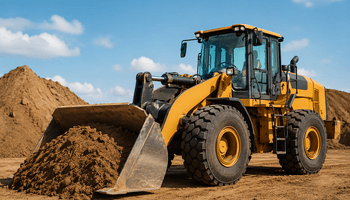 An illustration of versatile and agile front end loader for various applications.