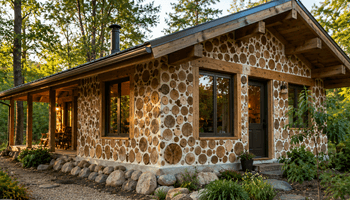 Best cordwood construction illustration.
