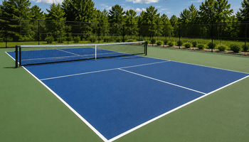 Pickleball court construction 2025.