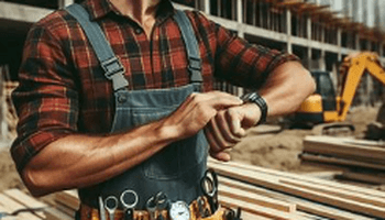 An illustration of durable watch for construction workers