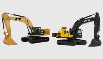 Caterpillar 349D2L vs. Volvo EC380DL: Which is best?