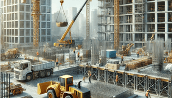 An illustration of a construction site.