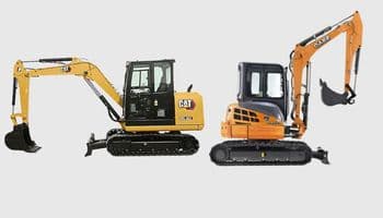 Case CX55B vs. Caterpillar 305.5E2 CR: Which is best?