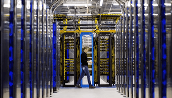 Inside Data Center construction illustration.