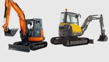 Volvo ECR50D vs. Kubota KX057-4: Which is best?