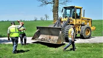 An illustration of versatile and agile front end loader for various applications.